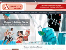 Tablet Screenshot of ambiencepharma.com